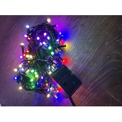 10m 100 Led Damla Uçlu Rgb Işık Siyah Kablo Mz-17-2