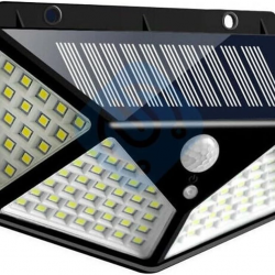 100 Led Dış Mekan Solar Aydınlatma Fotoselli Solar Lamba Hareket Sensörlü