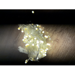 10m 100 Led Damla Uçlu Gün Işığı Şeffaf Kablo Mz-17-4