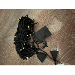 10m 100 Led Damla Uçlu Gün Işığı Siyah Kablo Mz-17-3