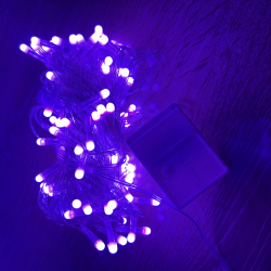 10m 100 Led Damla Uçlu Pembe Işık Şeffaf Kablo Mz-17-9