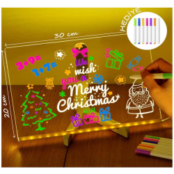 12 Inc Led Işıklı Çizim Tahtası Ayarlanabilir Stant Ve Kalemleri İle