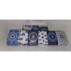 12'li Büyüteçli Dikdörtgen Cep Aynası Mz-101