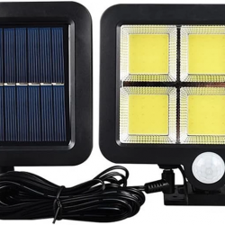120 Cob Led Solar Panelli 3 Modlu Duvar Lambası Mz-302
