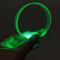 3 Modlu Pilli Led Işıklı Esnek Parti Bilekliği Yeşil