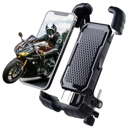 360° Derece Ayarlanabilen Gidon Bağlantılı Bisiklet Motosiklet İçin Abs 4-7.8″ İnç Telefon Tutucu