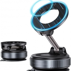 360 Dönebilen Ayarlanabilir Araç Içi Tutucu Kullanılabilen Vakumlu K007 Magsafe Telefon Tutucu