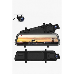 4k Ips Ekran Tam Dokunmatik 9.66” Dikiz Ayna Araç Içi Kamera (4k Ön 1080p Arka) | Carplay