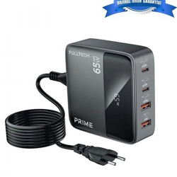65w Masaüstü 4 Portlu Hızlı Şarj Cihazı İstasyonu 2xusb-a, 2xtype-c Giriş,1,5 Mt. Kablo