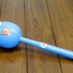 Ahşap Kedili Marakas Tekli Polos:26