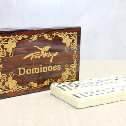 Ahşap Kutulu Domino Oyunu Alk4220