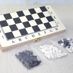 Ahşap Kutulu Satranç Ve Tavla Seti Alk4026