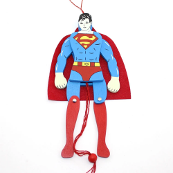 Ahşap Salanan Süperman Figürü Alk1194