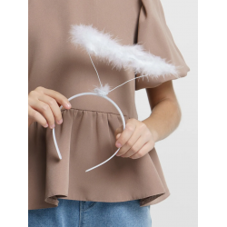 Beyaz Otrişli Tüylü Esnek Yapı Melek Haresi Melek Tacı