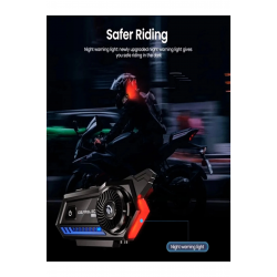 Bt57 Motosiklet Kask Kulaklık Intercom Işıklı Motorsiklet Interkom