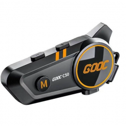 C50 Motosiklet Intercom Kask Kulaklık 1000 Mah Rgb Işıklı Bluetooth Kulaklık Ip67