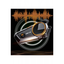 C50 Motosiklet Intercom Kask Kulaklık 1000 Mah Rgb Işıklı Bluetooth Kulaklık Ip67