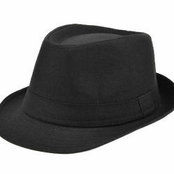 Çocuk Boy Siyah Kumaş Fötr Şapka Gösteri Şapkası Michael Jackson Şapkası 54 No