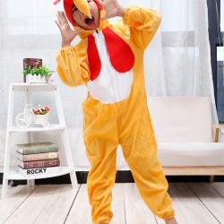 Çocuk Horoz Kostümü - Tavuk Kostümü 2-3 Yaş 80 Cm