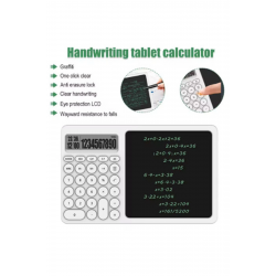Çok Amaçlı Digital Hesap Makinesi Lcd Ekran Yazma Tableti Ofis Okul İçin Silinebilir El Yazısı Not Defteri