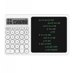 Çok Amaçlı Digital Hesap Makinesi Lcd Ekran Yazma Tableti Ofis Okul İçin Silinebilir El Yazısı Not Defteri