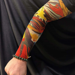 Çorap Dövme Giyilebilir Kol Bacak Dövmesi Likralı 2 Adet Model 25