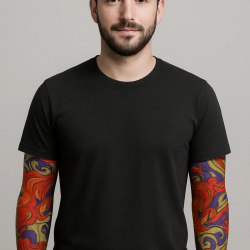 Çorap Dövme Giyilebilir Kol Bacak Dövmesi Likralı 2 Adet Model 4