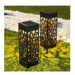 Dekoratif Solar Güneş Enerjili Bahçe Aydınlatması Yürüyüş Yolu Seti ( 6 Adet )