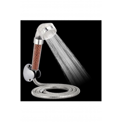 Filtreli Ve Su Tasarruflu Arıtmalı Duş Başlığı Seti Boncuklu Başlık Hortum Ve Mafsal Set