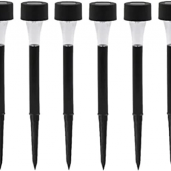 Güneş Enerjili Bahçe Lambası Plastik Saplama 10lu Set