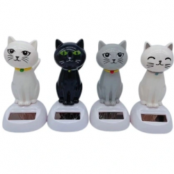 Güneş Enerjili Solar Sallanan Kedi