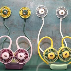 Kuromi Şarjlı Boyun Fanı Vantilatör 2 Kademeli Alk2690