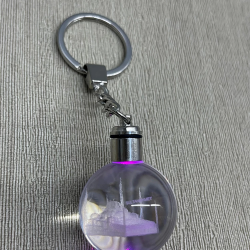 Ledli Sultanahmet Tasarımı Kristal Anahtarlık Alk3804