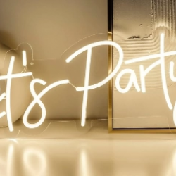 Let's Party Yazılı Neon Led