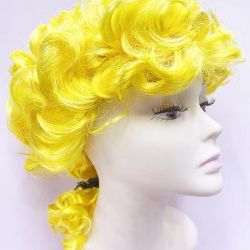 Marquis Baroque Peruk Barok Dönem Yargıç Peruğu Sarı Renk