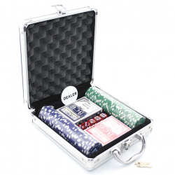 Metal Çantalı 100 Chipli Poker Oyunu Alk1495