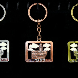 Metal Galata Kulesi Anahtarlık Alk2210