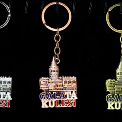 Metal Galata Kulesi Anahtarlık Alk2212