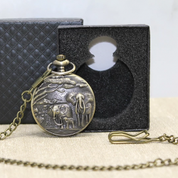 Özel Kutulu Antik Filli Köstekli Saat Alk4676