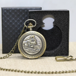 Özel Kutulu Tren Temalı Köstekli Saat Alk4670