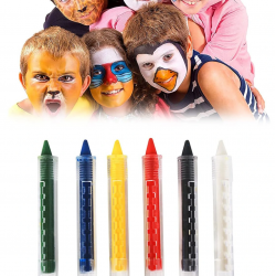Palyaço Yüz Boyama Seti Kalemli Makyaj Boyama Seti 6 Renk