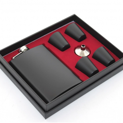 Paslanmaz Çelik 4 Shot Bardaklı Matara Seti Alk2669