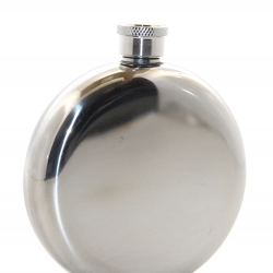 Paslanmaz Çelik Yuvarlak 5 Oz Tekli Matara Alk2676