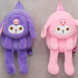 Peluş Işıklı Kuromi Sırt Çantası Alk3011