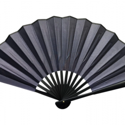 Plastik Kumaş Yelpaze 12'li Füme