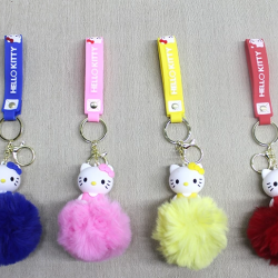 Ponponlu Hello Kitty Anahtarlık Alk4247