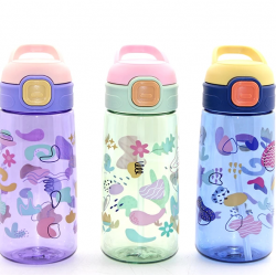 Renkli Pipetli Suluk 600 Ml Bpa İçermez Alk2968