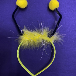 Sarı Ponponlu Gösteriler İçin Plastik Arı Maya Tacı