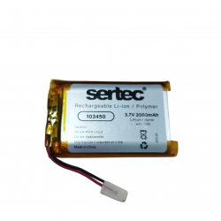 Sertec 103450 3.7v 2000 Mah Li-polymer Pil (devreli/1.5a)
