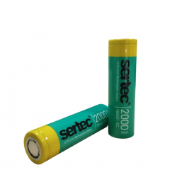 Sertec 18650 3.7v 2000 Mah 1c Li-ıon Şarjlı Pil